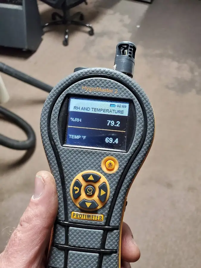 Moisture meter humidity assessment for Mold Remediation & Removal in Unity